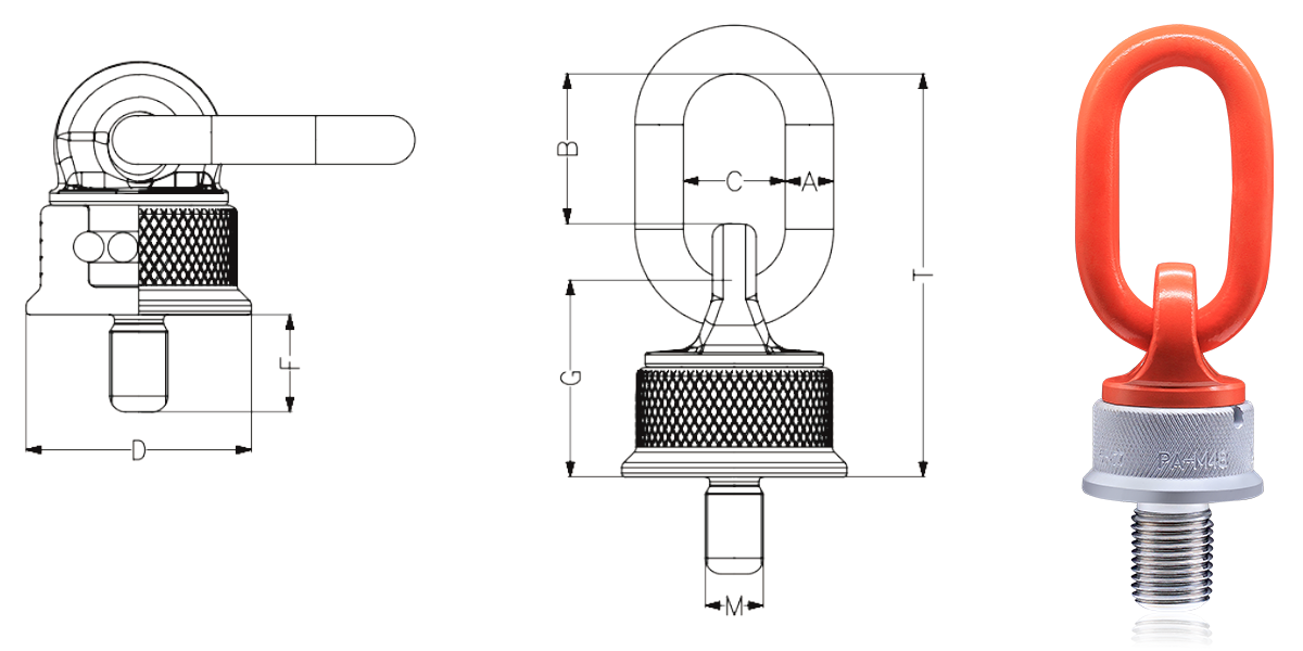 平力萬(wàn)向旋轉(zhuǎn)吊環(huán)圖紙